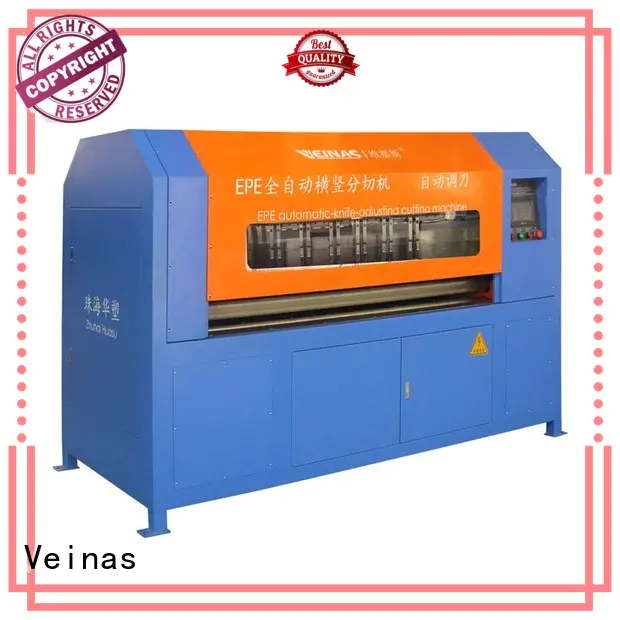 Veinas safe epe foam sheet cutting machine working video easy use for factory