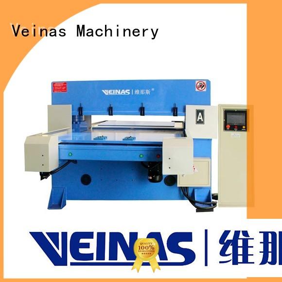 Veinas fourcolumn hydraulic shearing machine manufacturer for shoes factory