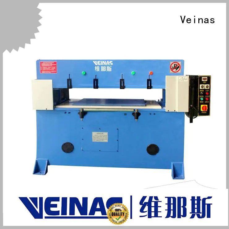 Veinas adjustable hydraulic cutting machine manufacturer for bag factory