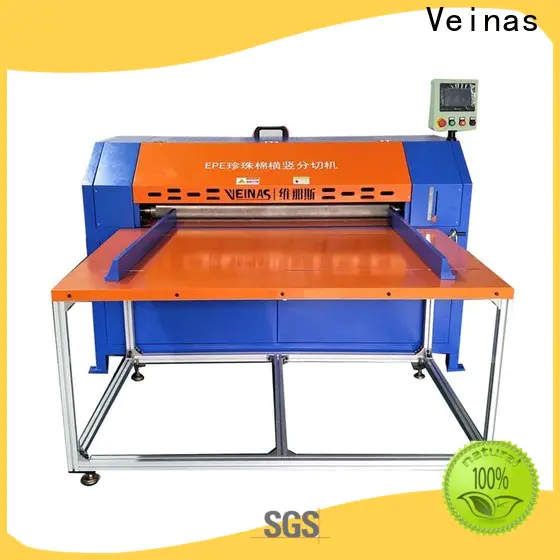 Veinas breadth epe foam sheet cutting machine working video supplier for workshop