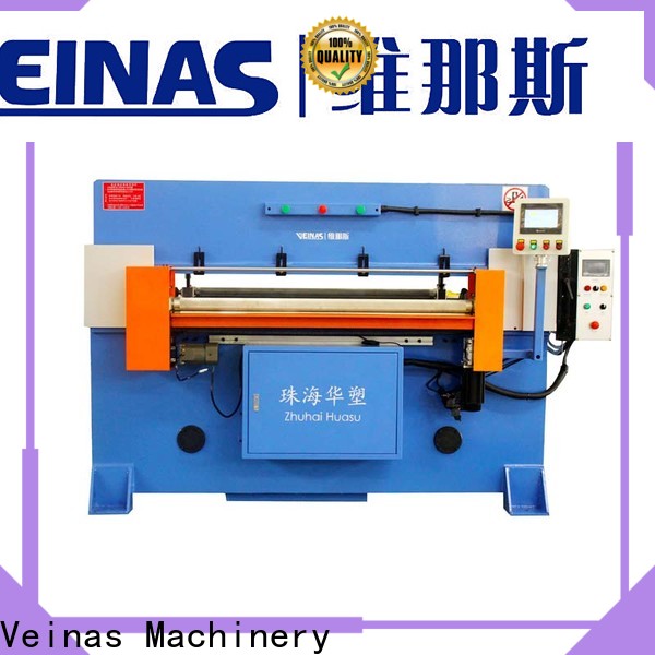 Veinas feeding hydraulic angle cutting machine supplier for bag factory